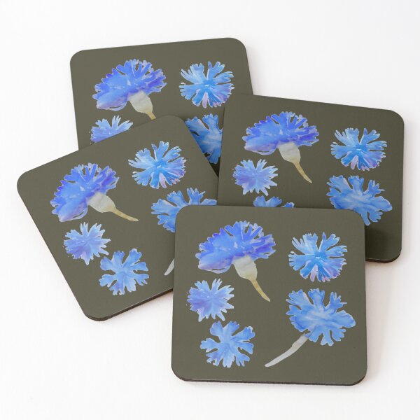 Item preview, Handpainted Watercolor Cornflowers – Cottagecore Blue Wildflower Pattern designed and sold by CreativeCanvas8.