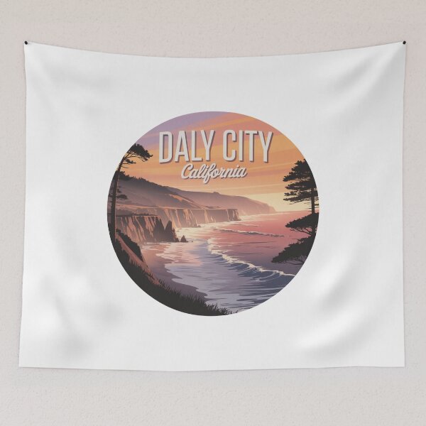 Item preview, Daly City California: Coastal Sunset Cinematic Cliffside designed and sold by CircinusStore.