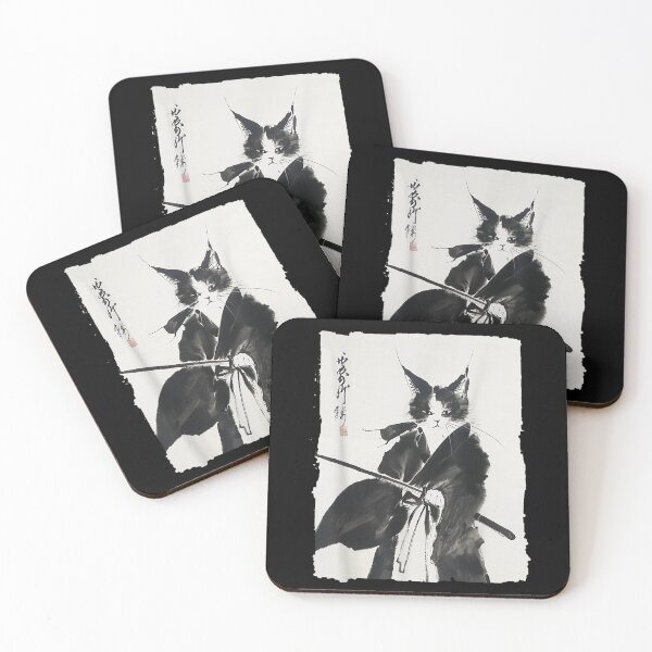 Item preview, Samurai Cat Warrior Ink designed and sold by sigrunsartcave.