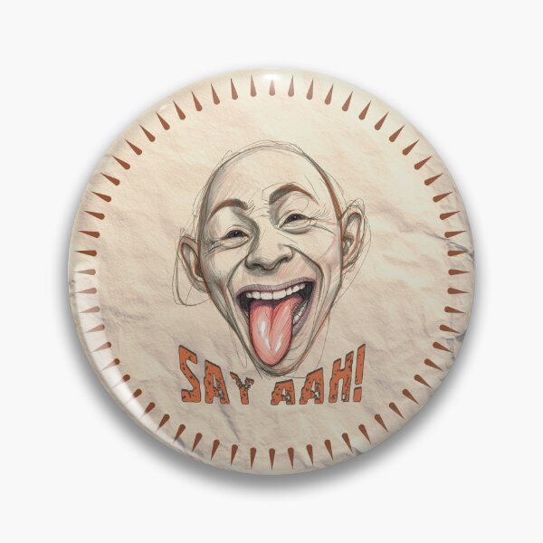 Item preview, Say Aah! – Funny Dental Humor Sketch Illustration designed and sold by TestudoDesign.