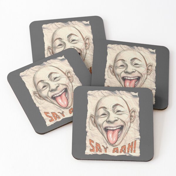 Item preview, Say Aah! – Funny Dental Humor Sketch Illustration designed and sold by TestudoDesign.