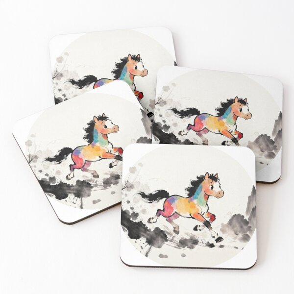 Item preview, Happy Horse - Colorful Watercolor Design | Year of the Horse designed and sold by daiiststyle.