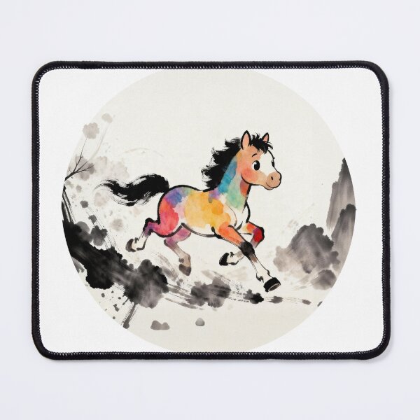 Item preview, Happy Horse - Colorful Watercolor Design | Year of the Horse designed and sold by daiiststyle.