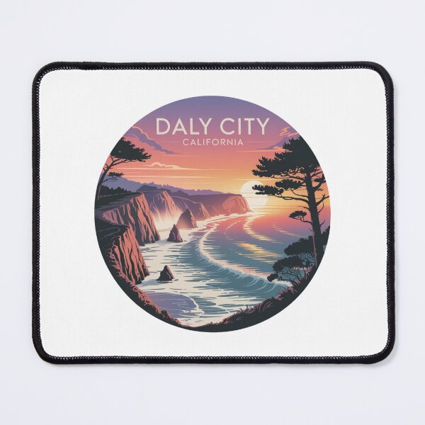 Item preview, Daly City California: Coastal Sunset Cinematic Ocean Cliff designed and sold by CircinusStore.