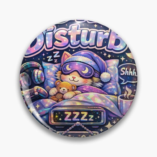 Item preview, Holographic Sticker (Don't Disturb) designed and sold by AhmedSalah2026.