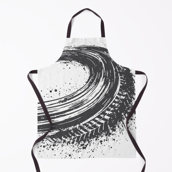 Item preview, Bold black ink circle with expressive brush stroke and splattering paint, combining minimal Zen enso aesthetics with grunge tire-track texture1 designed and sold by Dejbar.