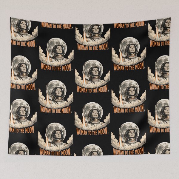Item preview, Woman to The Moon Rocket Lunch Back to The Moon 2026 designed and sold by FreeArt2.