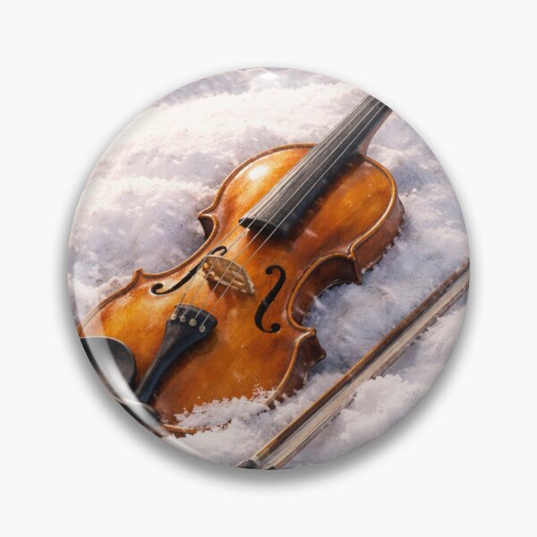 Item preview, Violin in Snow Winter Music Aesthetic Wall Art designed and sold by BlairWynne.