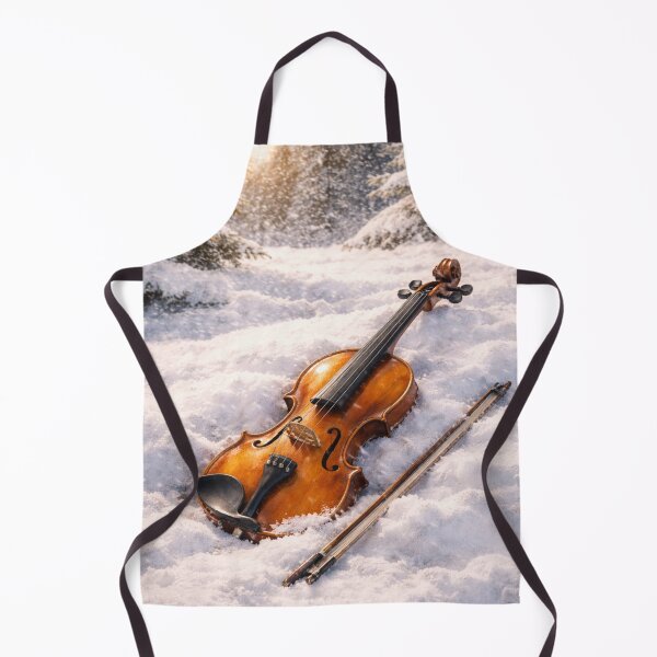 Item preview, Violin in Snow Winter Music Aesthetic Wall Art designed and sold by BlairWynne.