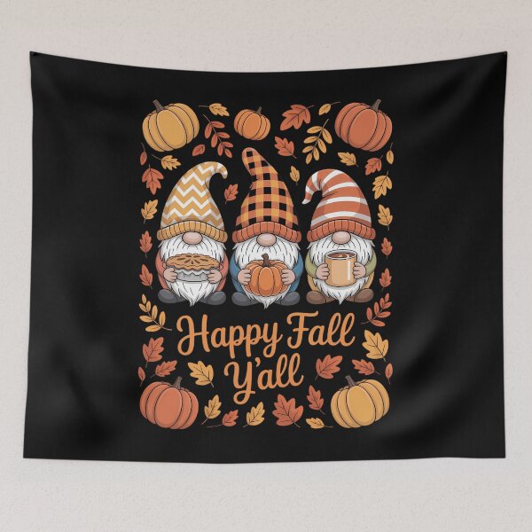Item preview, Happy Fall Y'all Gnome Pumpkin Autumn Thanksgiving designed and sold by Moon-Ape.
