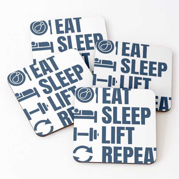 Item preview, Eat Sleep Lift Repeat designed and sold by Printoak.