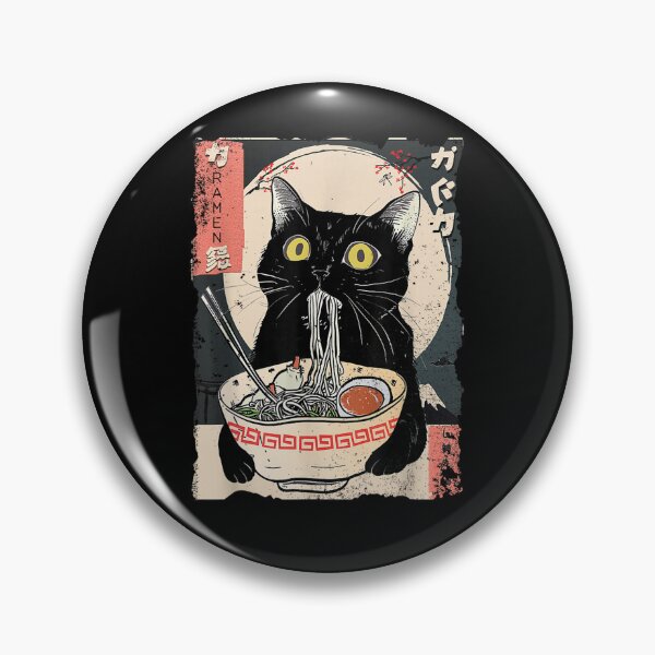 Item preview, Kawaii Cat Eating Ramen Noodles designed and sold by mlodiljoni.