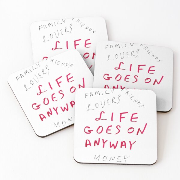 Item preview, Life Goes On Anyway - Sarcastic Existential Realism designed and sold by Stefanrajzer.