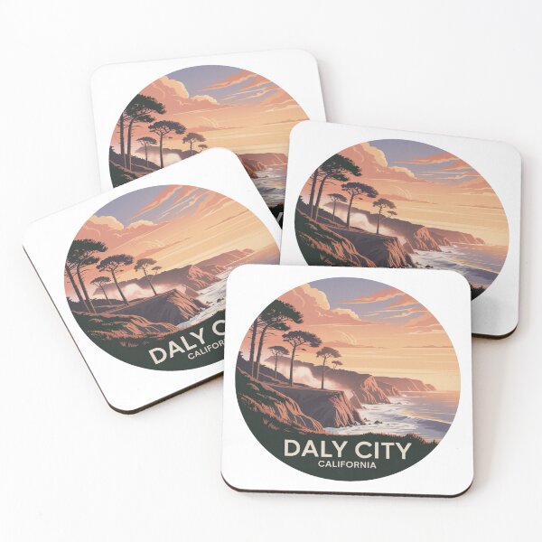 Item preview, Daly City California: Vintage Cliffside Illustration designed and sold by CircinusStore.