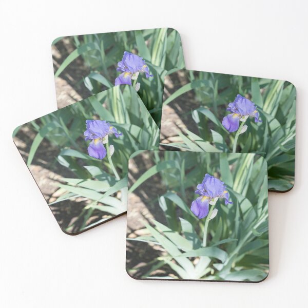 Item preview, Elegant Violet Iris Bloom in Sunlit Garden designed and sold by Georgia Mizuleva.