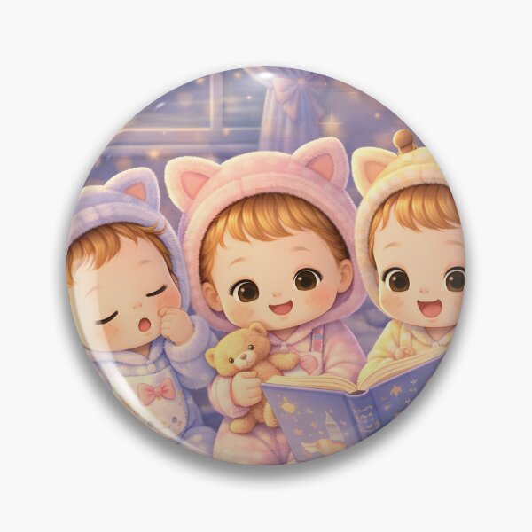 Item preview, Cute Pajama Kids Reading Bedtime Story Kawaii Night Art designed and sold by Teenidesign .