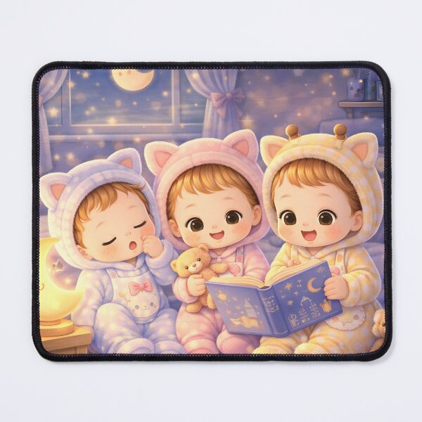 Item preview, Cute Pajama Kids Reading Bedtime Story Kawaii Night Art designed and sold by Teenidesign .