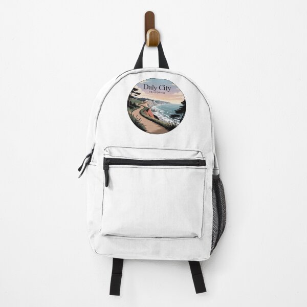 Item preview, Daly City California: Pastel Cliffside Ocean Illustration designed and sold by CircinusStore.
