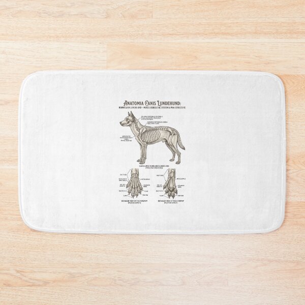Item preview, Norwegian Lundehund Anatomy Poster – Vintage Dog Skeleton Illustration designed and sold by KAYJAY DESIGNS.