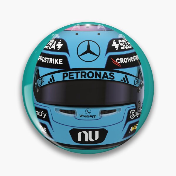 Aperçu de l'œuvre Articles George Russell 2026 - Casque de course George Russell de Formule 1 créée et vendue par Billers Art.