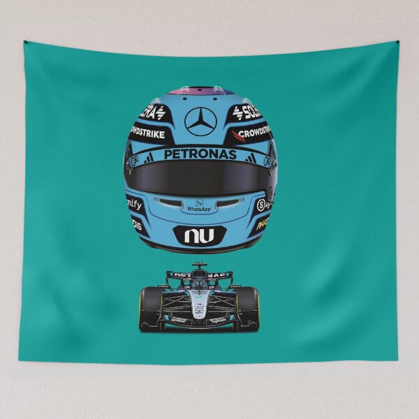 Item preview, George Russell 2026 Items - Formula 1 George Russell Racing Helmet designed and sold by Billers Art.