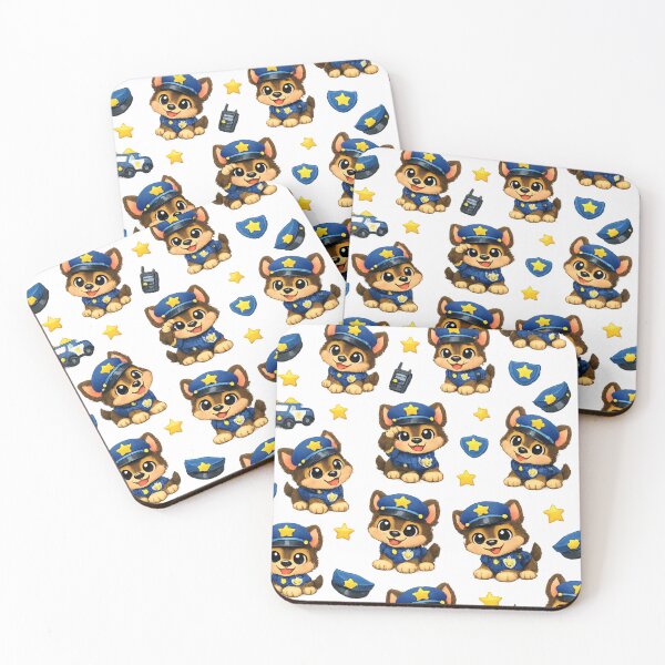 Item preview, Cute Police Puppy Pattern – Nursery & Kids Decor designed and sold by KI-Kunstwerk.