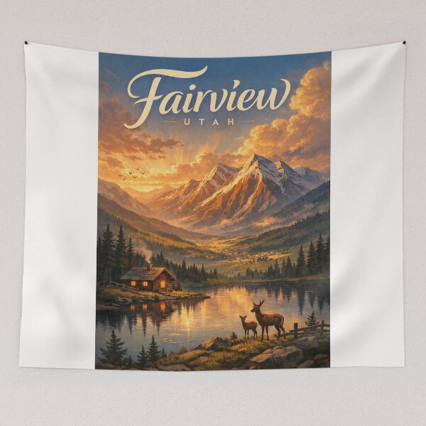 Item preview, Fairview Utah Sanpete Valley Wasatch Plateau and Manti National Forest designed and sold by Places On Earth.
