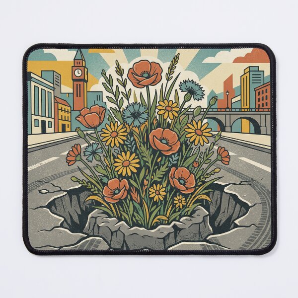 Item preview, Funny Pothole Poster – Urban City Humor Vintage Style Design designed and sold by KAYJAY DESIGNS.