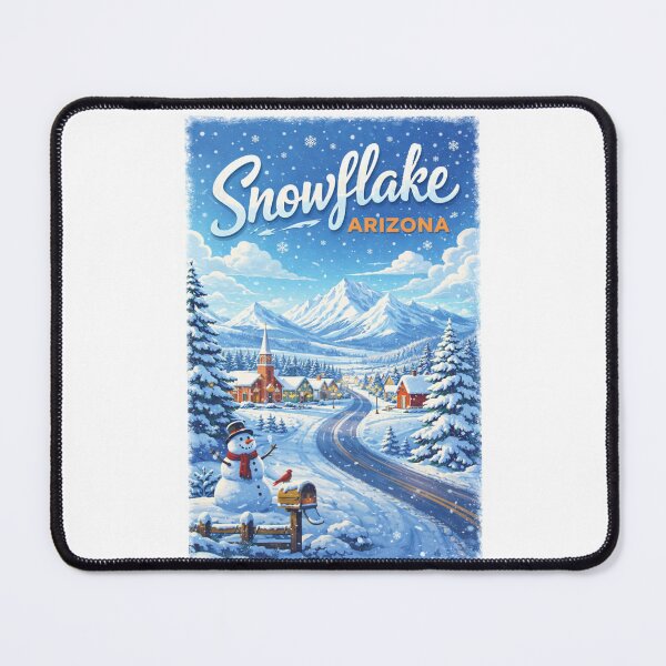 Item preview, Snowflake Arizona Navajo County White Mountains and Little Colorado River designed and sold by Places On Earth.