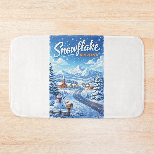 Item preview, Snowflake Arizona Navajo County White Mountains and Little Colorado River designed and sold by Places On Earth.