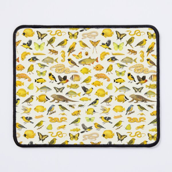 Item preview, Wild World in Yellow Retro Wildlife Identification Chart designed and sold by kakarikihill.