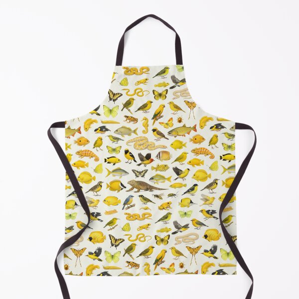 Item preview, Wild World in Yellow Retro Wildlife Identification Chart designed and sold by kakarikihill.