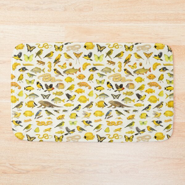 Item preview, Wild World in Yellow Retro Wildlife Identification Chart designed and sold by kakarikihill.