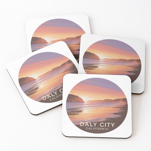 Item preview, Daly City California: Beach Sunset Pastel Ocean Horizon designed and sold by CircinusStore.
