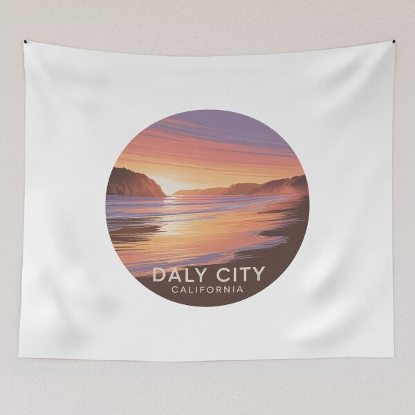 Item preview, Daly City California: Beach Sunset Pastel Ocean Horizon designed and sold by CircinusStore.