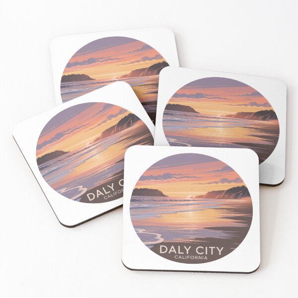 Item preview, Daly City California: Sunset Pastel Ocean Horizon designed and sold by CircinusStore.
