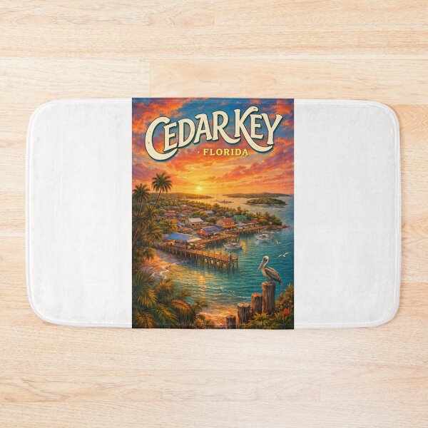 Item preview, Cedar Key Florida Waterfront Sunset with Seahorse Key and Cedar Keys National Wildlife Refuge designed and sold by Places On Earth.