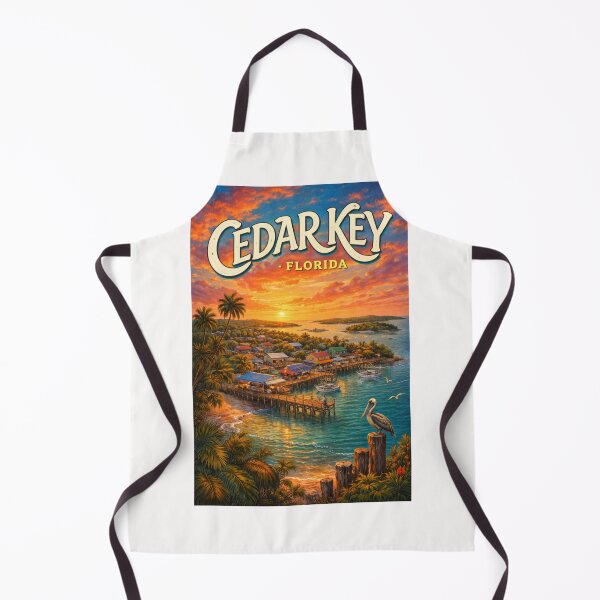 Item preview, Cedar Key Florida Waterfront Sunset with Seahorse Key and Cedar Keys National Wildlife Refuge designed and sold by Places On Earth.