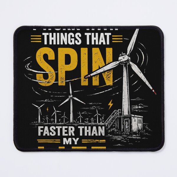 Item preview, I work with things that spin faster than my life designed and sold by TechWindSeller.