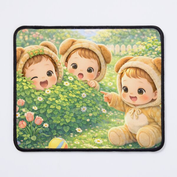 Item preview, Cute Bear Kids Garden Playtime Kawaii Nursery Wall Art designed and sold by Teenidesign .
