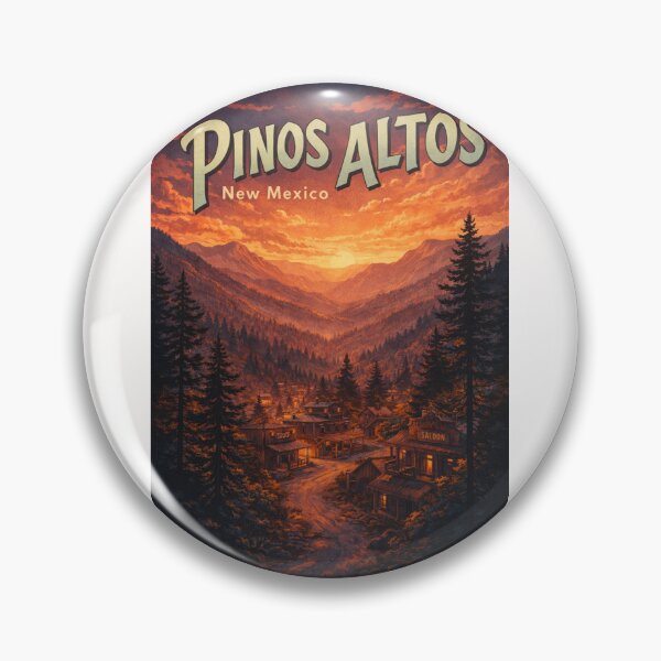 Item preview, Pinos Altos New Mexico Historic Mining Town in Gila Wilderness at Sunset designed and sold by Places On Earth.