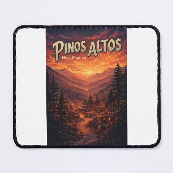 Item preview, Pinos Altos New Mexico Historic Mining Town in Gila Wilderness at Sunset designed and sold by Places On Earth.