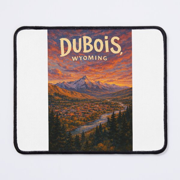 Item preview, Dubois Wyoming Wind River Valley with Absaroka Range and Yellowstone Gateway designed and sold by Places On Earth.