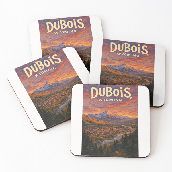 Item preview, Dubois Wyoming Wind River Valley with Absaroka Range and Yellowstone Gateway designed and sold by Places On Earth.