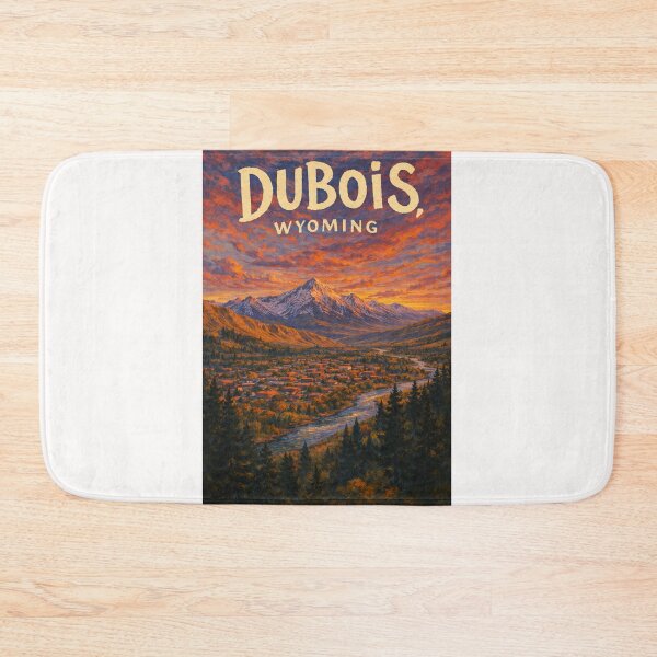 Item preview, Dubois Wyoming Wind River Valley with Absaroka Range and Yellowstone Gateway designed and sold by Places On Earth.