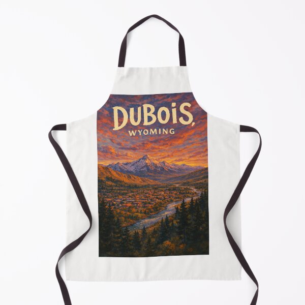 Item preview, Dubois Wyoming Wind River Valley with Absaroka Range and Yellowstone Gateway designed and sold by Places On Earth.