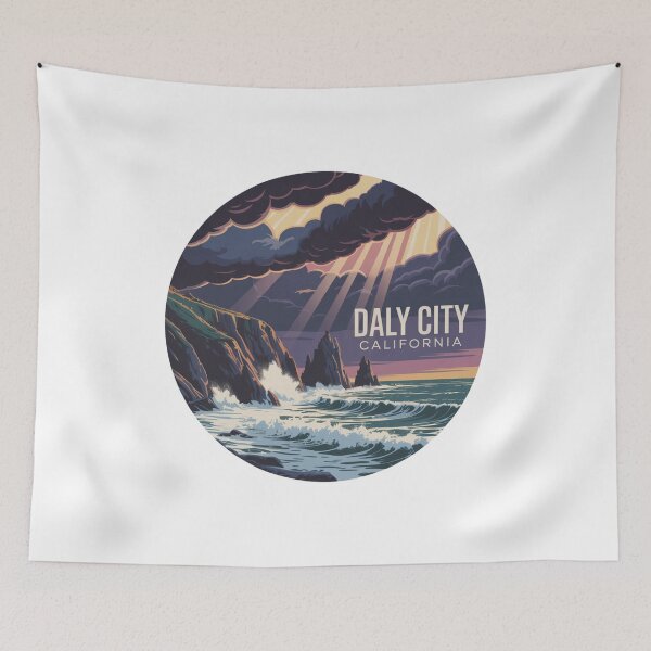 Item preview, Daly City California: Dramatic Coast  designed and sold by CircinusStore.