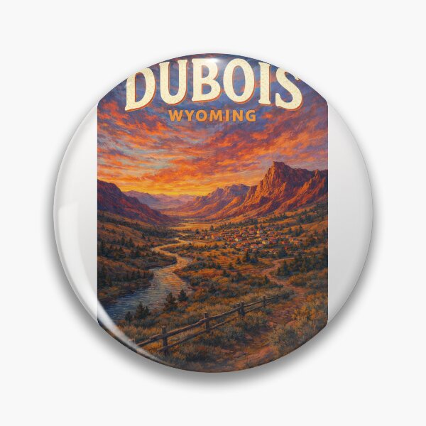Item preview, Dubois Wyoming Scenic River Valley Near Shoshone National Forest and Grand Teton Gateway designed and sold by Places On Earth.