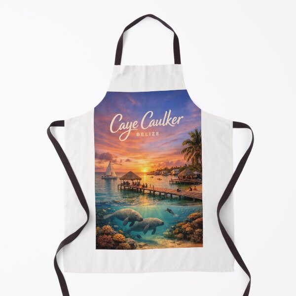 Item preview, Caye Caulker Belize Caribbean Sunset with Belize Barrier Reef and Hol Chan Marine Reserve designed and sold by Places On Earth.