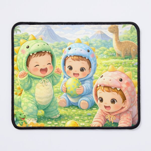 Item preview, Cute Dinosaur Kids Easter Egg Hunt Kawaii Nursery Art designed and sold by Teenidesign .